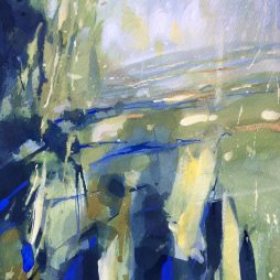 Shower at Benthall, mixed media