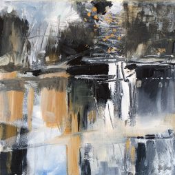 Still Waters #1, acrylic, part of a triptych